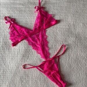 Pink Lace Bodysuit 💓